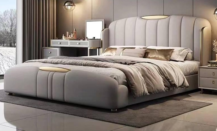 Imperial Grey Leather - Super King