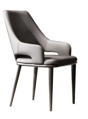 Dining Chair - Curve - Light Grey