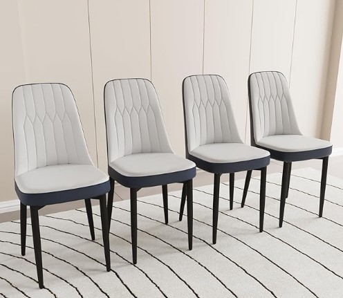 Dining Chair - Edge - Grey & Blue