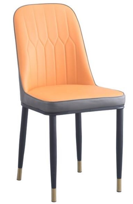 Dining Chair - Edge - Orange & Coffee