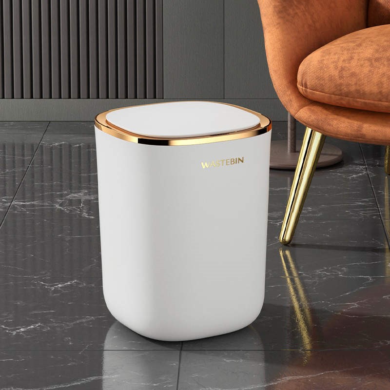 Smart Bin - Whie & Gold
