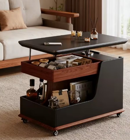 Nomad Black - Side Table / Trolley